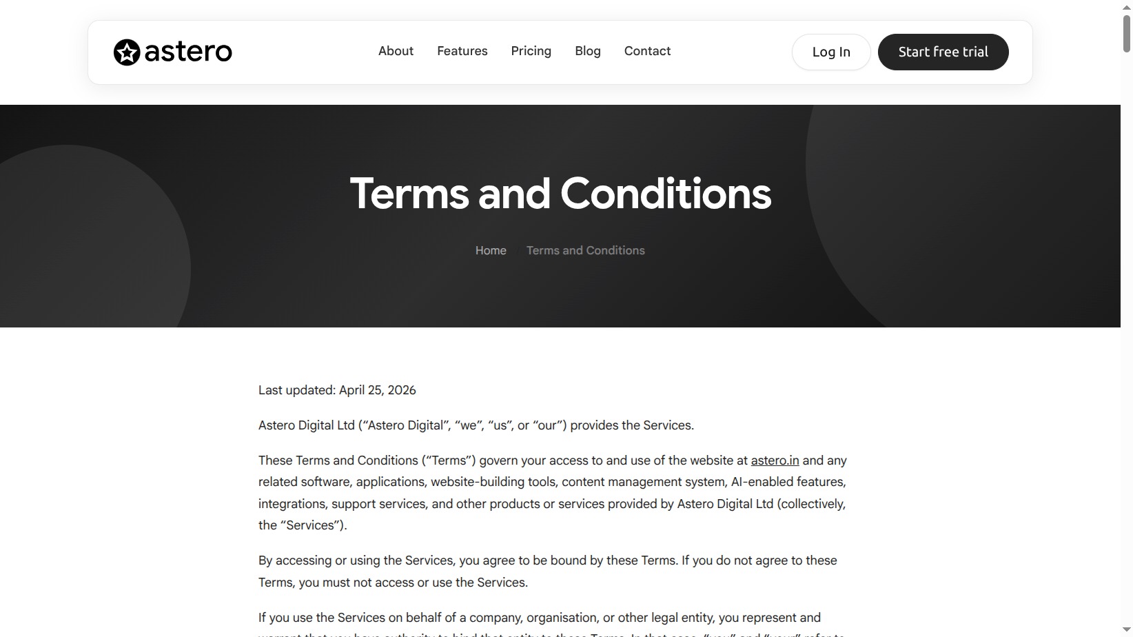 Terms and Conditions